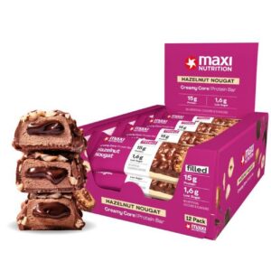 Maxi Nutrition Creamy Core Protein Bar Hazelnut Nougat (12 x 45 gr)