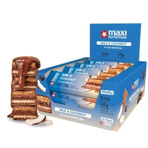 Maxi Nutrition Protein Waffle Bar Milk & Coconut (12 x 40 gr)
