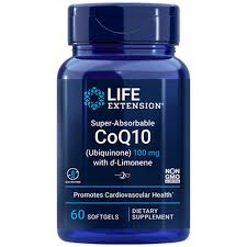 Life Extension CoQ10 (Ubiquinone) with d-Limonene (60 Softgels)
