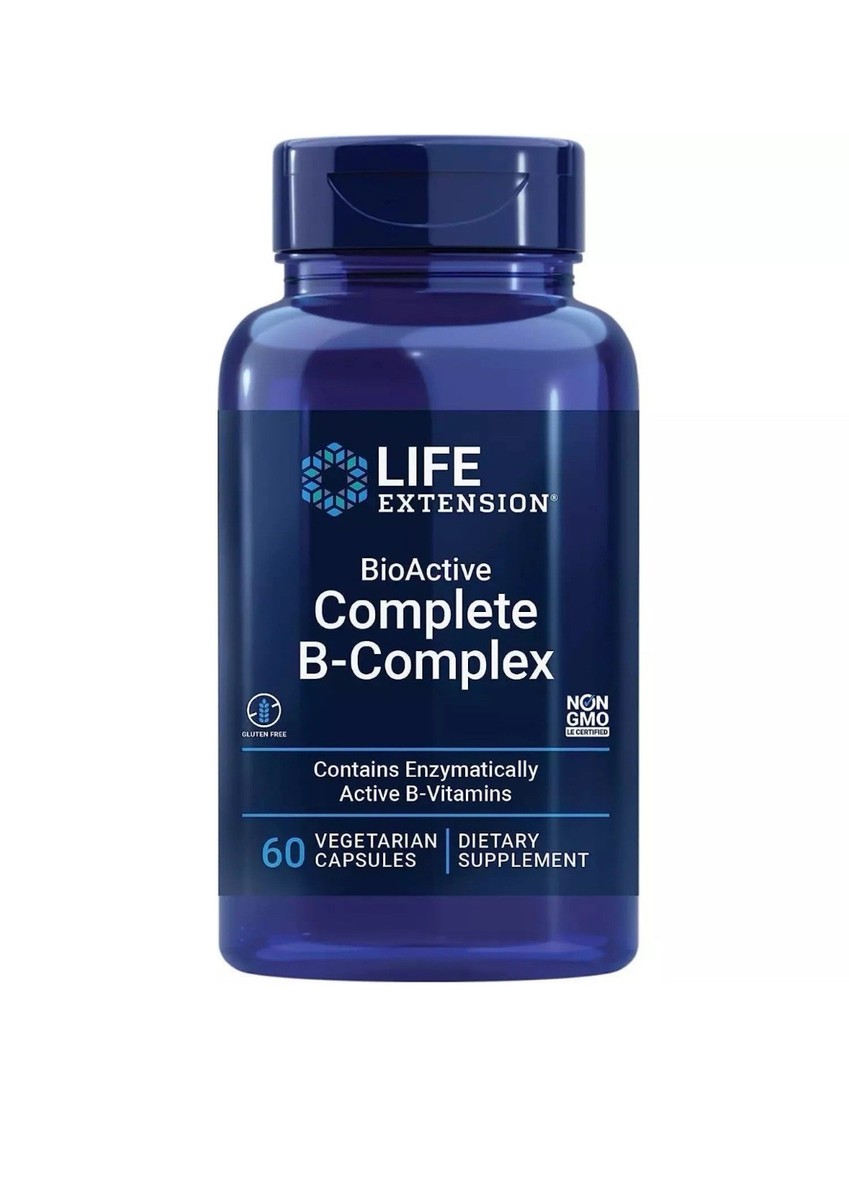 Life Extension BioActive Complete B-Complex EU (60 Capsules)