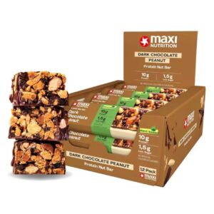 Maxi Nutrition Protein Nut Bar Dark Chocolate Peanut (12 x 46 gr)
