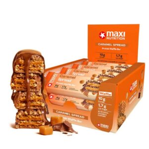 Maxi Nutrition Protein Waffle Bar Caramel Spread (12 x 39 gr)